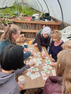 One seed Forward Growing and Learning Training Course group learning about classification of vegetables according to plant families