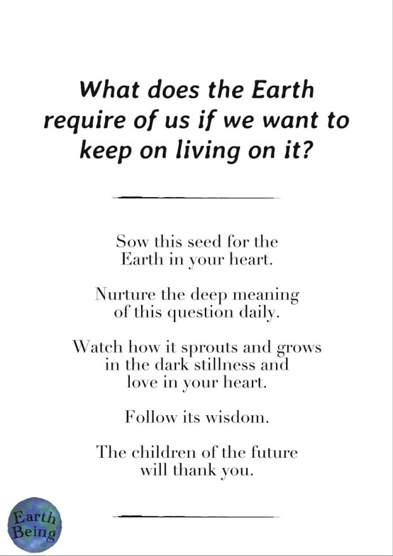 earth beings postcard 1